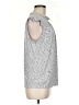 Adrianna Papell Silver Sleeveless Blouse Size M - photo 4