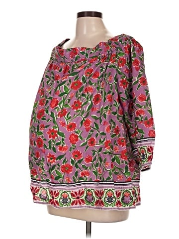 A Pea in the Pod 3/4 Sleeve Blouse (view 1)