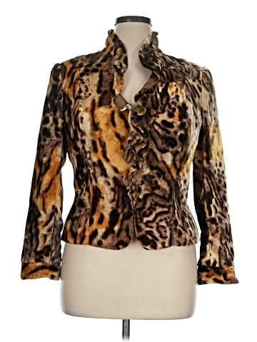 Carmen Marc Valvo Silk Blazer (view 1)