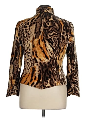 Carmen Marc Valvo Silk Blazer (view 2)