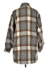 Lucky Brand 100% Polyester Plaid Gray Coat Size XS - photo 2