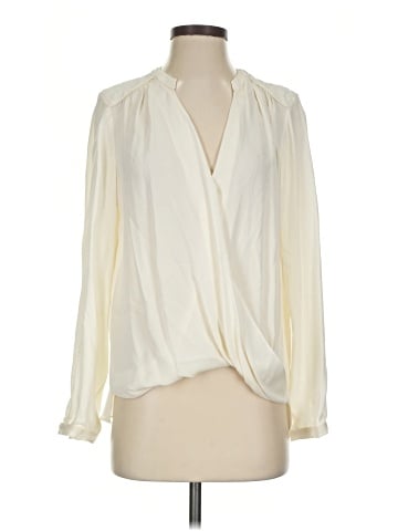 Rebecca Taylor Long Sleeve Silk Top (view 1)