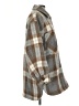 Lucky Brand 100% Polyester Plaid Gray Coat Size XS - photo 4