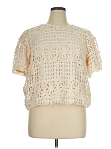 Adrianna Papell Short Sleeve Blouse (view 1)