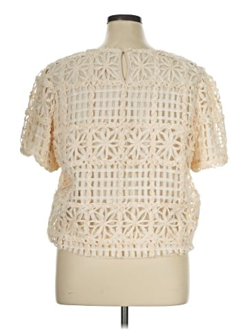 Adrianna Papell Short Sleeve Blouse (view 2)