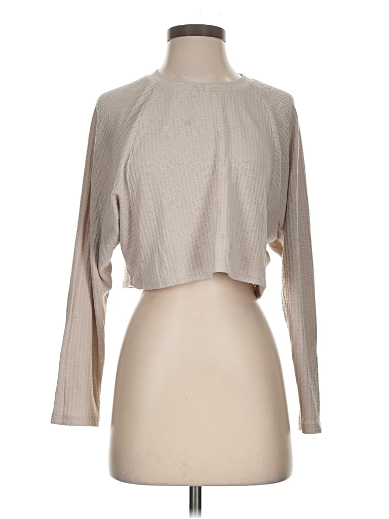 Pre-owned Paper Crane Long Sleeve Turtleneck In Tan