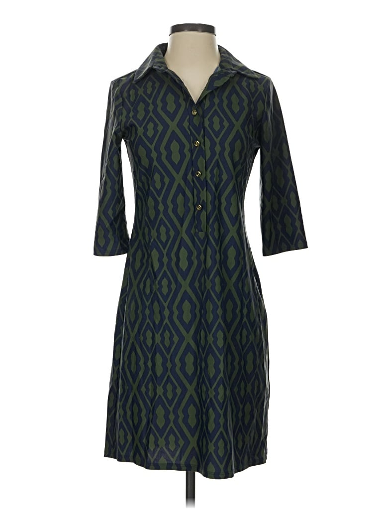 Pre-owned Jude Connally Casual Dress In Green