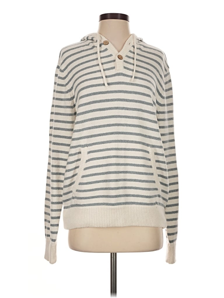 Pre-owned Faherty Pullover Sweater In Ivory
