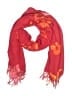 Hibiscus Collection 100% Rayon Red Scarf One size - photo 1