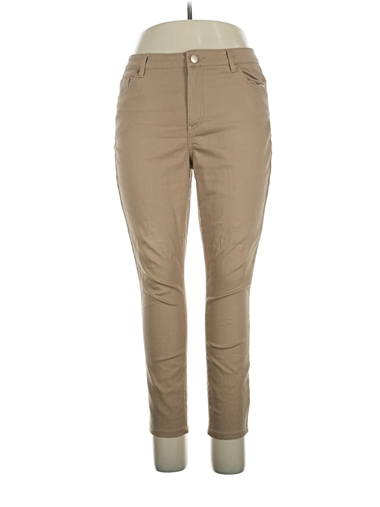 Pre-owned D.jeans Jeggings In Tan