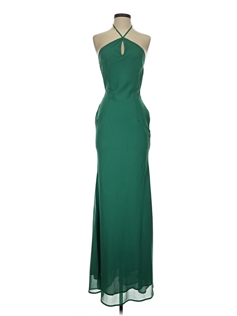 Pre-owned Runway Cocktail Dress In Green
