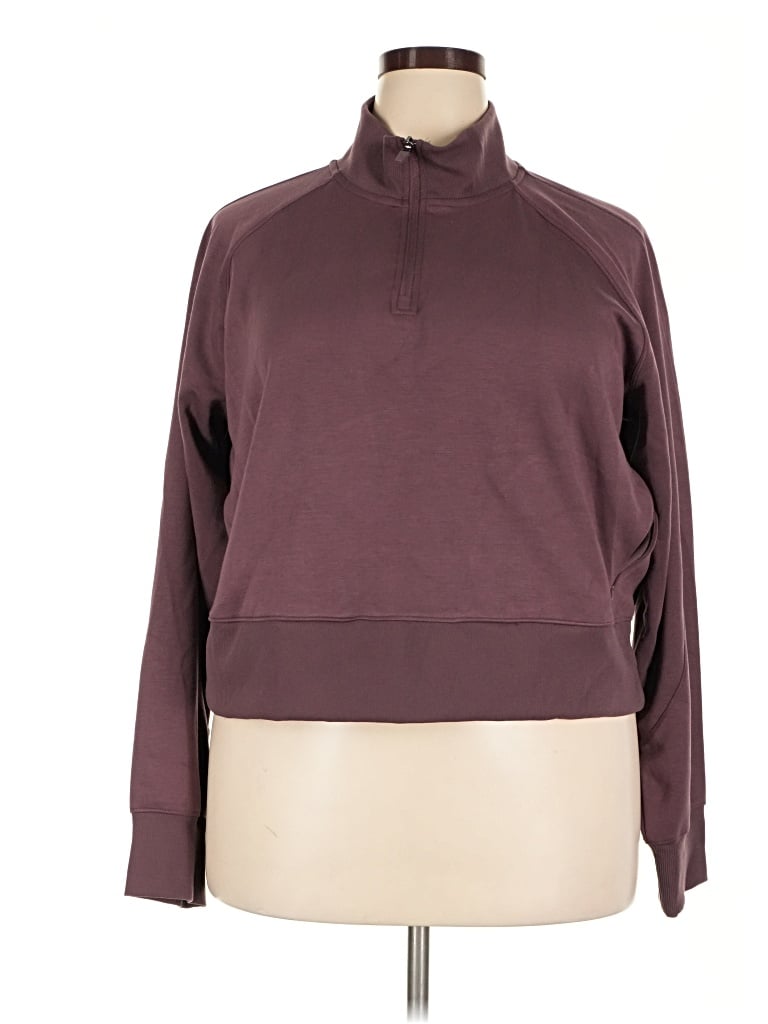 Pre-owned Xersion Turtleneck Sweater In Burgundy