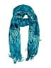 Pineapple Moon 100% Rayon Paisley Teal Scarf One size - photo 1