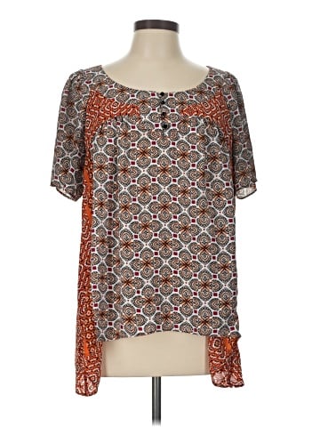 NY Collection Short Sleeve Blouse (view 1)