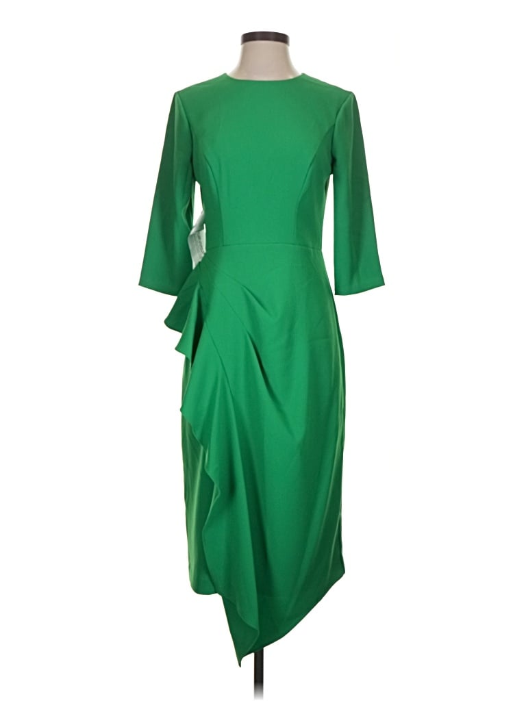 Pre-owned Kay Unger Cocktail Dress In Green