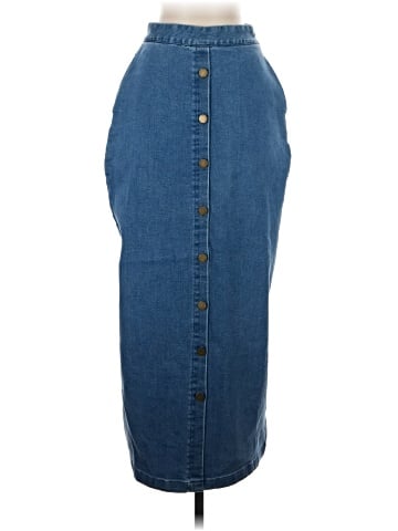 Veiled Collection Denim Skirt (view 1)