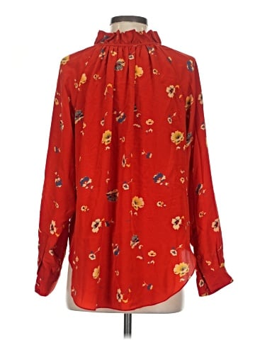 Rebecca Taylor Long Sleeve Silk Top (view 2)