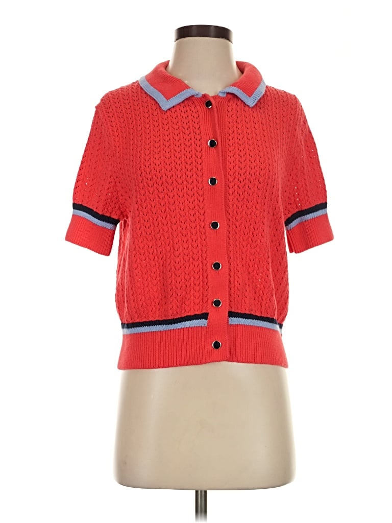 Pre-owned 525 America Cardigan Sweater In Red