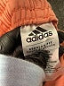 Adidas 100% Polyester Color Block Orange Track Pants Size 14 - photo 3