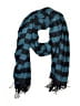 Unbranded Checkered-gingham Teal Scarf One size - photo 1
