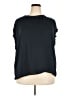 T Tahari 100% Polyester Black Short Sleeve Top Size 2X - photo 1