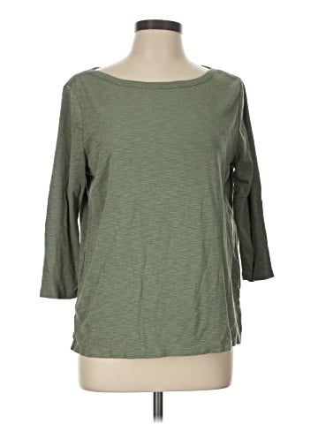 KIRKLAND Signature 3/4 Sleeve T-Shirt (view 1)