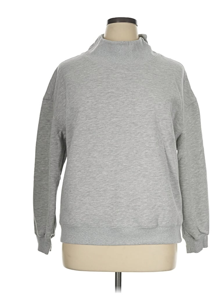 Pre-owned Trendy Queen Turtleneck Sweater In Gray