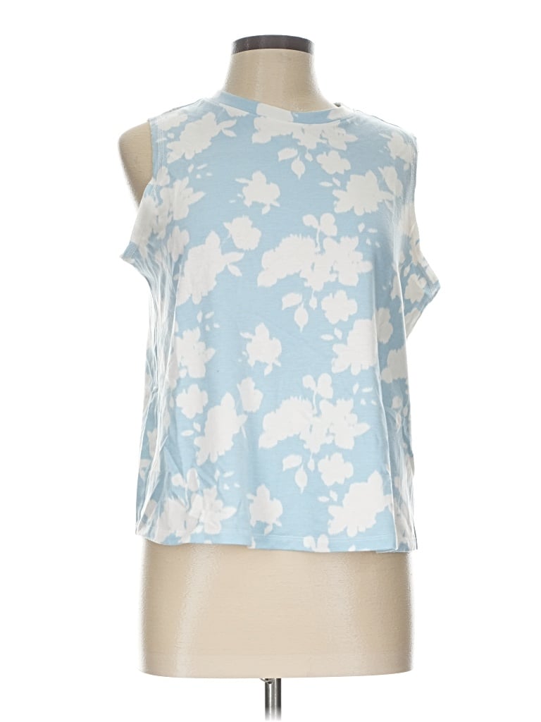 Pre-owned Como Blu Sleeveless T-shirt In Blue