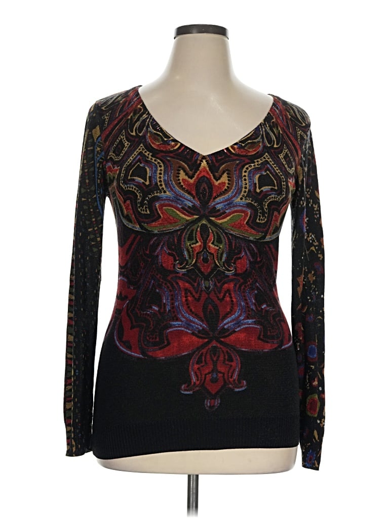 Pre-owned Desigual Long Sleeve T-shirt In Black