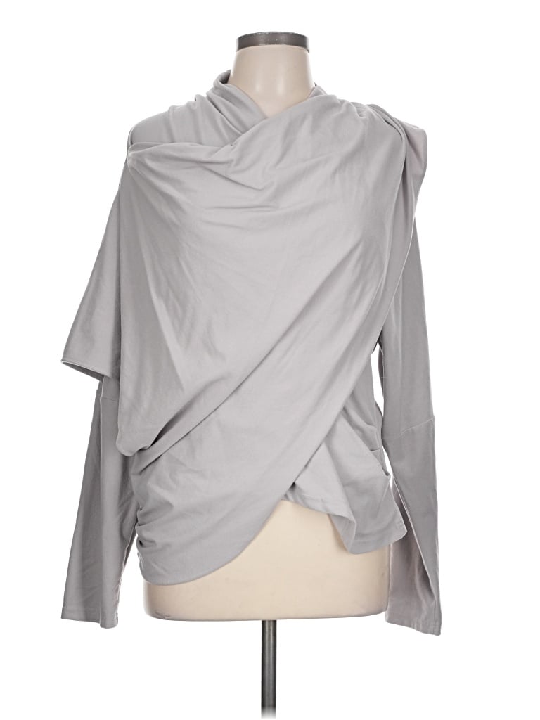 Pre-owned Made With Love Long Sleeve Turtleneck In Gray
