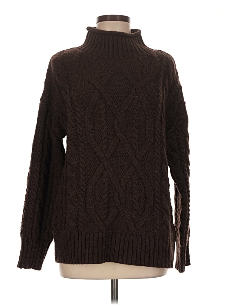 Pre-owned L.l.bean Turtleneck Sweater In Brown