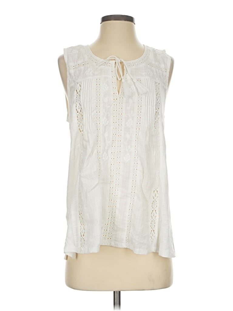 Pre-owned Beachlunchlounge Sleeveless T-shirt In Ivory