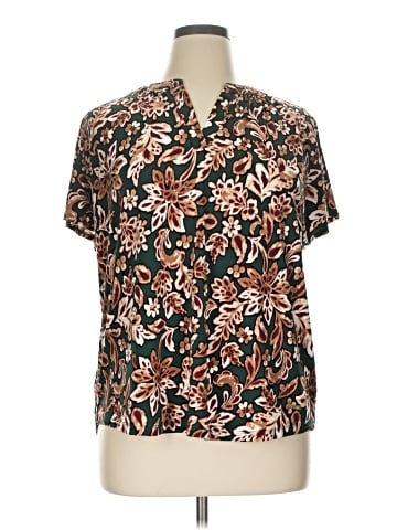 Jones New York Signature Short Sleeve Blouse (view 1)