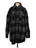 Love Tree 100% Polyester Plaid Black Coat Size S - photo 1