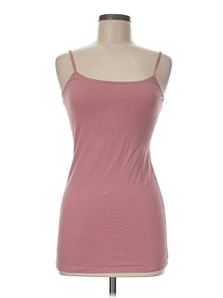 Pre-owned Active Basic Tank Top Pink Strapless Neckline Tops
