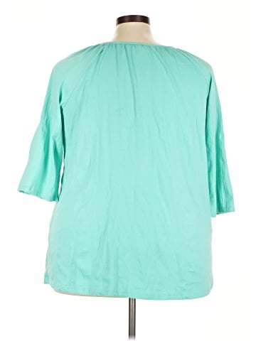 Woman Within 3/4 Sleeve Blouse (view 2)