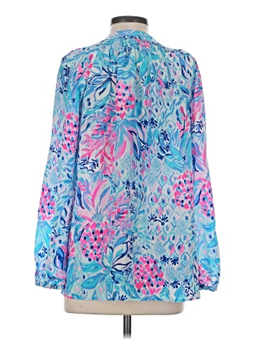 Lilly Pulitzer Long Sleeve Silk Top (view 2)