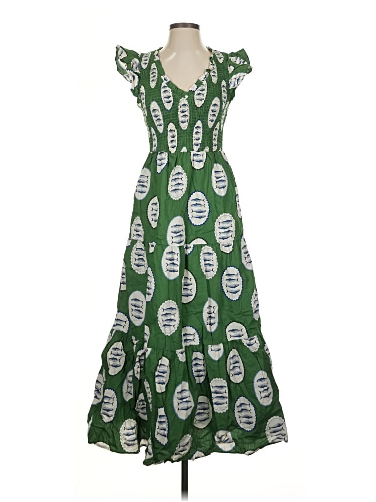 Pre-owned Sugarlips Casual Dress In Green