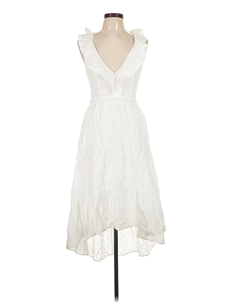 Pre-owned Molly Bracken Cocktail Dress In White