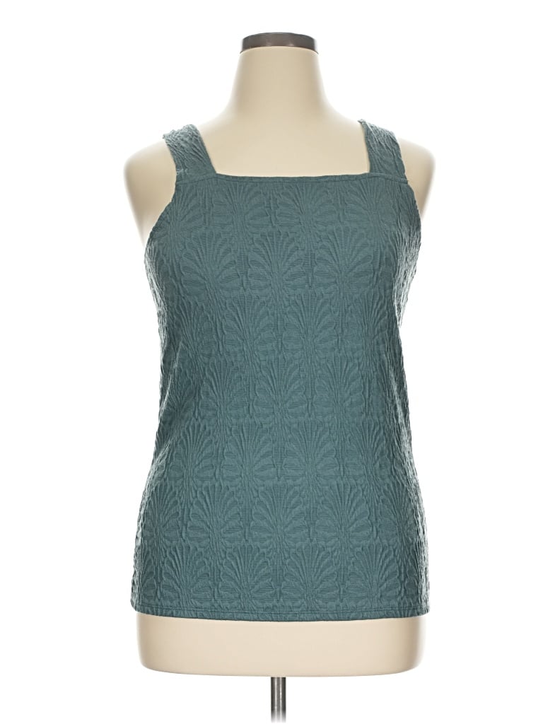 Pre-owned Maurices Tank Top Teal Halter Neckline Tops