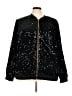 In'Voland 100% Polyester Stars Black Jacket Size 24W - photo 1