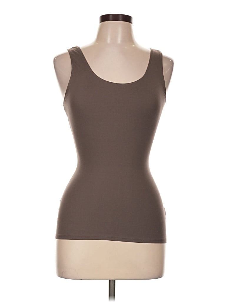 Pre-owned Spanx Tank Top Brown Strapless Neckline Tops