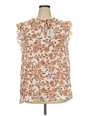 Indigo Rose Sleeveless T-Shirt (view 1)