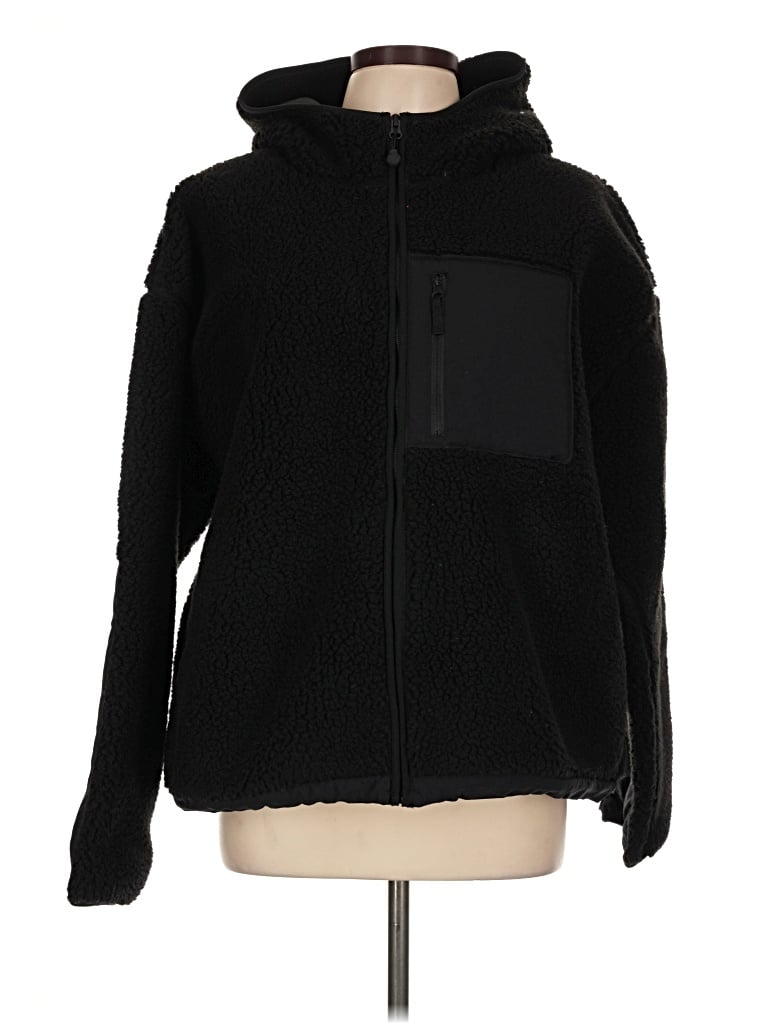 Pre-owned Tnaction Fleece Jacket In Black