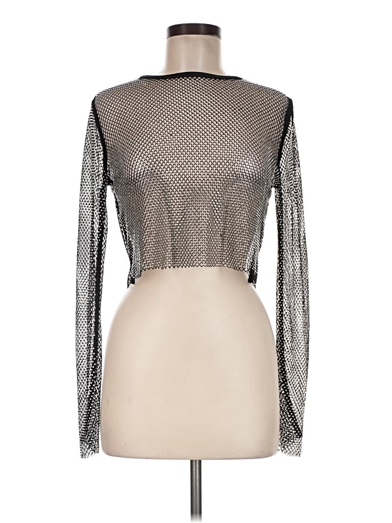 Pre-owned Edikted Long Sleeve T-shirt In Silver