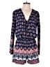 Romeo & Juliet Couture 100% Polyester Paisley Blue Romper Size M - photo 1
