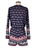 Romeo & Juliet Couture 100% Polyester Paisley Blue Romper Size M - photo 2
