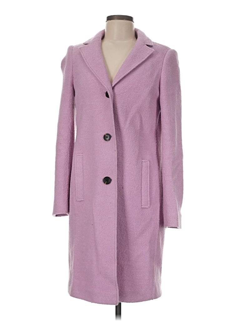Pre-owned Boden Wool Coat In Purple