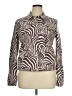 J. McLaughlin Animal Print Brown Jacket Size XL - photo 1