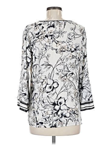 White House Black Market 3/4 Sleeve Blouse (view 2)